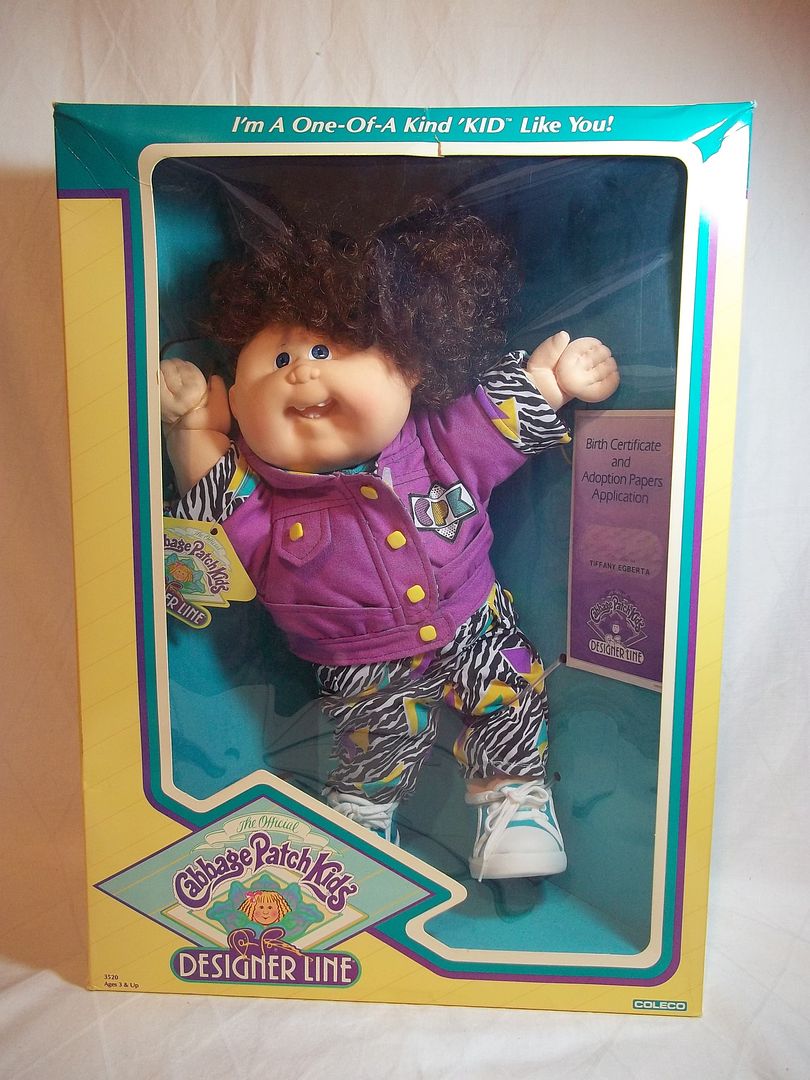 New In Box Vintage CABBAGE PATCH KIDS DESIGNER LINE DOLL 1988 3520 w